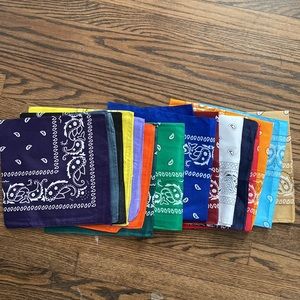 16 Pcs Bandanas Multi-Purpose Multicolor Headband for Women Men Boys Girls